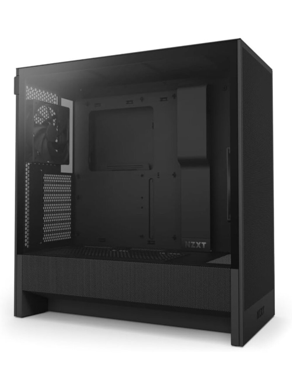Compact ATX Mid-Tower PC Case - High Airflow Design, Sleek Black Finish